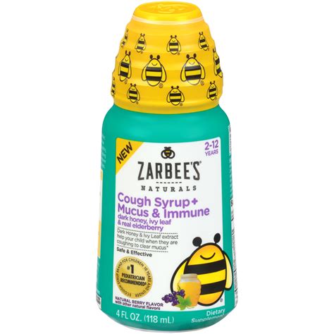 15 mL Vitamin C 34 mg Zinc 1. . Zarbees cough and mucus recall